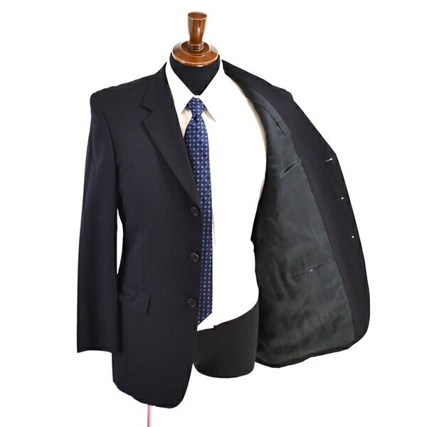 【送料無料】5TA039】ポールスミス Paul Smith LONDON 3つボタン シングル スーツ Y6 / M ブラック 袖口4つ釦 ツータック 春夏秋対応 SQ-FT17592【中古】【メンズビジネス】202501