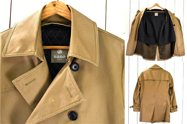 ナノユニバース NANO universe 取外し可能ライナー付 コート 44 / L キャメルブラウン 春秋冬対応 NUD73CT0962TN 5TG032 【送料無料】【中古】【メンズビジネス】202507