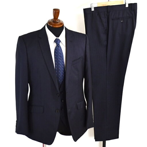【10%OFF】5XG082】renoma HOMME 3ピース 2つボタン シングルスーツ L AB6 ダークネイビー ストライプ ノータック 極 定番 164061-88 合物 春秋 【スーパーSALE】【送料無料】【中古】【メンズビジネス】202507 【10%OFF】5XG082】renoma HOMME 3ピース 2つボタン シングルスーツ L AB6 ダークネイビー ストライプ ノータック 極 定番 164061-88 合物 春秋 【スーパーSALE】【送料無料】【中古】【メンズビジネス】202507