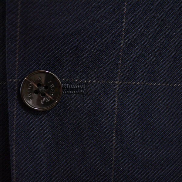 【10％OFF】5XG083】renoma HOMME 3ピース 2つボタン シングルスーツ L AB6 ダークネイビー ウインドペン ノータック 極 定番 174011-88 合物 春秋 【スーパーSALE】【送料無料】【中古】【メンズビジネス】202507