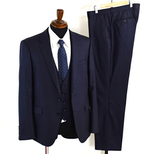 【10%OFF】5XG084】MODA RITORNO 3ピース 2つボタン シングルスーツ L AB6 ダークネイビー チェック ノータック 極 定番 人気 156003 合物 春夏秋 【スーパーSALE】【送料無料】【中古】【メンズビジネス】202507 【10%OFF】5XG084】MODA RITORNO 3ピース 2つボタン シングルスーツ L AB6 ダークネイビー チェック ノータック 極 定番 人気 156003 合物 春夏秋 【スーパーSALE】【送料無料】【中古】【メンズビジネス】202507