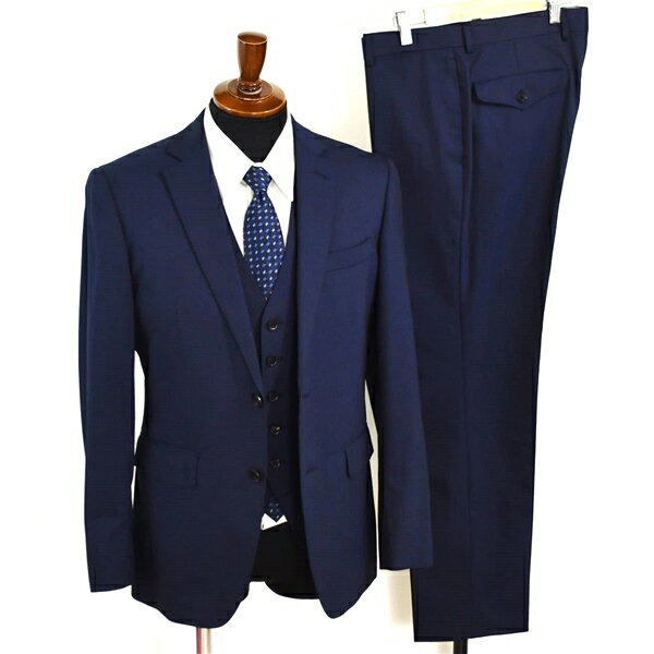 希少 スリーピース ザスーツカンパニー セットアップ スーツ ネイビー M THE SUITS COMPANY ザスーツカンパニー ELANCO スリーピース