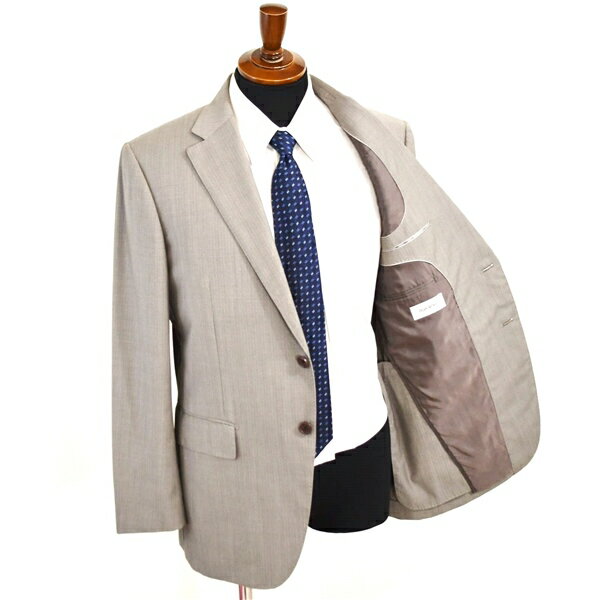 【25％OFF】JEAN RENO 伊製 REDA Super110's生地 2つボタン シングルスーツ M AB6 ライトグレー ストライプ ノータック 482S411 夏物 春夏 5XH024 【スーパーSALE】【送料無料】【中古】【メンズビジネス】202508