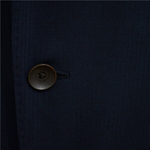 パーソンズ フォーメン 2つボタン シングルスーツ S A4 ダークネイビー ノータック 袖口4つ釦 開き見せ H13X3730 夏物 春夏 薄手 5XH067 【送料無料】【中古】【メンズビジネス】202508