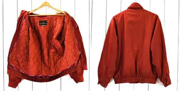 スコッチハウス 襟元フード収納付 取外し可能ライナー付 フルジップアップ ブルゾンジャケット XL レッド 4EP38-320-17 4TL010 【送料無料】【中古】【メンズビジネス】202412