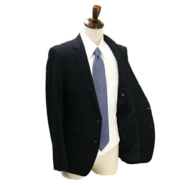 【送料無料】5NA052】SUIT SELECT 2つボタン シングルスーツ 袖口4つボタン Y6 M ダークグレー シャドーストライプ ノータック 春夏 BLK1760 【中古】【メンズビジネス】202501