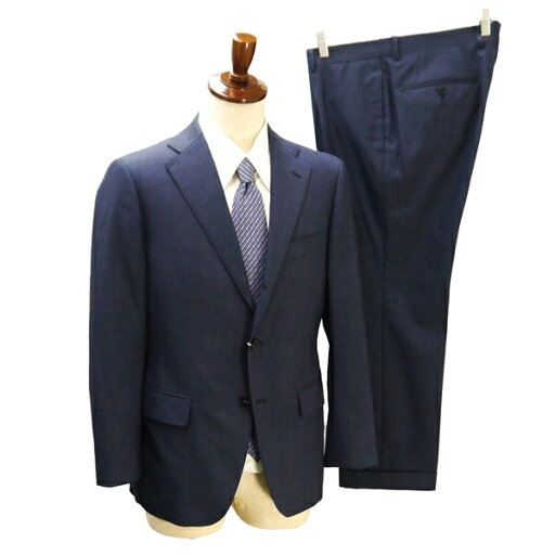 【送料無料】5NB003】Begin THE SUIT COMPANY 段返り 3つボタン シングルスーツ BB4 M ブルーネイビー ストライプ 本切羽 春秋冬 166118 【中古】【メンズビジネス】202502 【送料無料】5NB003】Begin THE SUIT COMPANY 段返り 3つボタン シングルスーツ BB4 M ブルーネイビー ストライプ 本切羽 春秋冬 166118 【中古】【メンズビジネス】202502