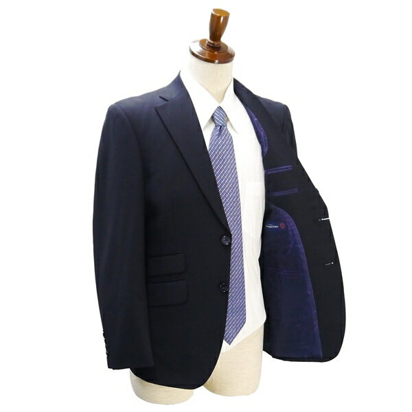 【送料無料】5NB049】SARTO Lunare Villaggio Ermenegildo Zegna 2つボタン シングルスーツ A5 M ダークネイビー 濃紺 ノータック 春秋冬 【中古】【メンズビジネス】202502