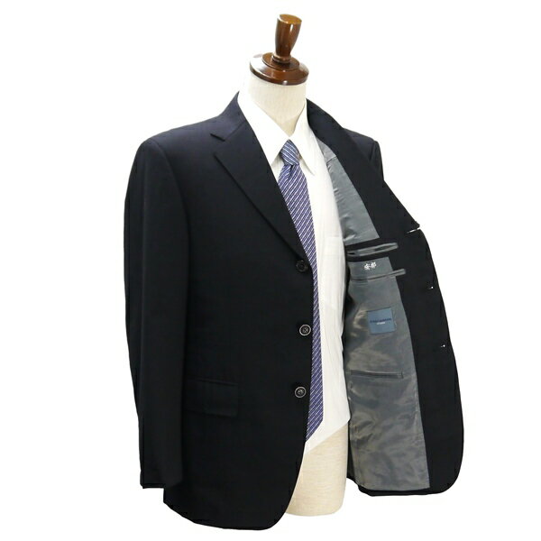 【送料無料】5NB053】JUNKO SHIMDA JS homme BRITISH WOOL 3つボタン シングルスーツ AB5 M ダークグレー ワンタック 春秋 合物 7JB00035 【中古】【メンズビジネス】202502