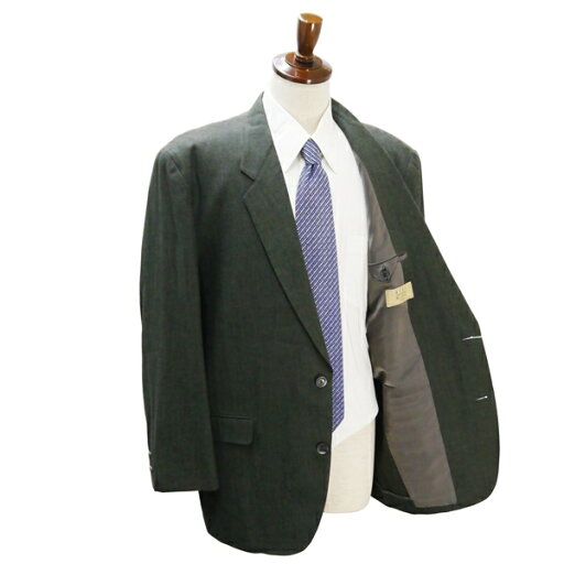 MEN'S MELROSE メンズメルローズ 2つボタン シングルスーツ A7 L ダークグリーン 濃緑色 ツータック 春夏 472T-234 5ND021 【送料無料】【中古】【メンズビジネス】202504