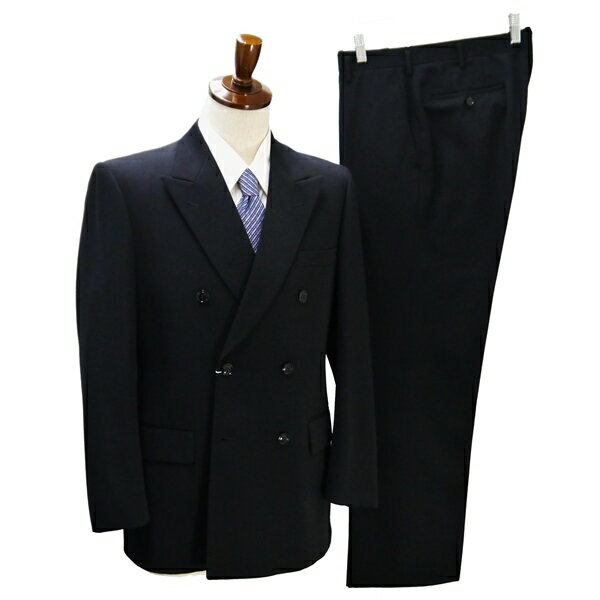 【10%OFF】5NE010】Formal Wear フォーマルウェア NIKKE 6つボタン ダブルスーツ 袖口3つボタン Y6 M ブラック ノータック 春秋冬 YCC22871 【スーパーSALE】【送料無料】【中古】【メンズビジネス】202505