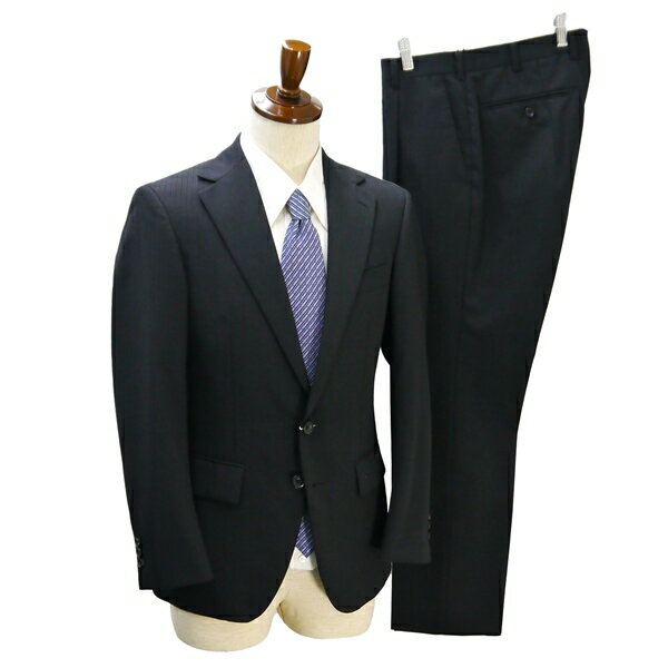 【送料無料】5NE015】GINZA Global Style Technical Worsted Fabric 2つボタン シングルスーツ A4 S ダークグレー 暗灰色 春秋冬 N8-0029 【中古】【メンズビジネス】202505