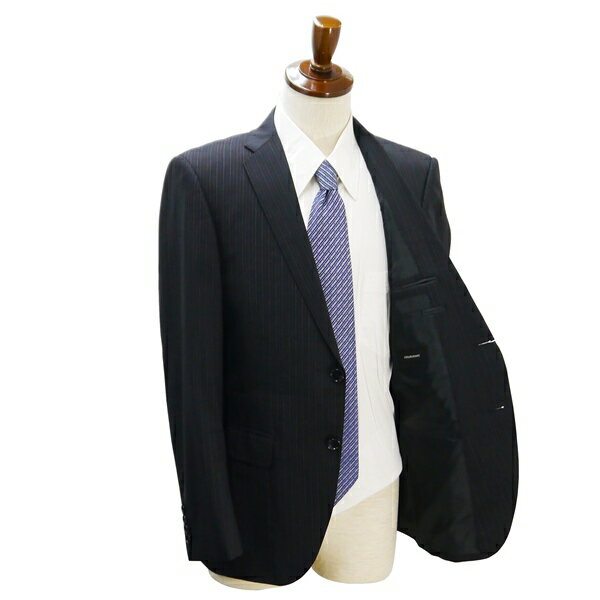 【40％OFF】LESLIEGRANT Borgo San Lorenzo 2つボタン シングルスーツ YA6 M ダークグレー ストライプ ノータック 春夏 48540-11 5NE062 【スーパーSALE】【送料無料】【中古】【メンズビジネス】202505