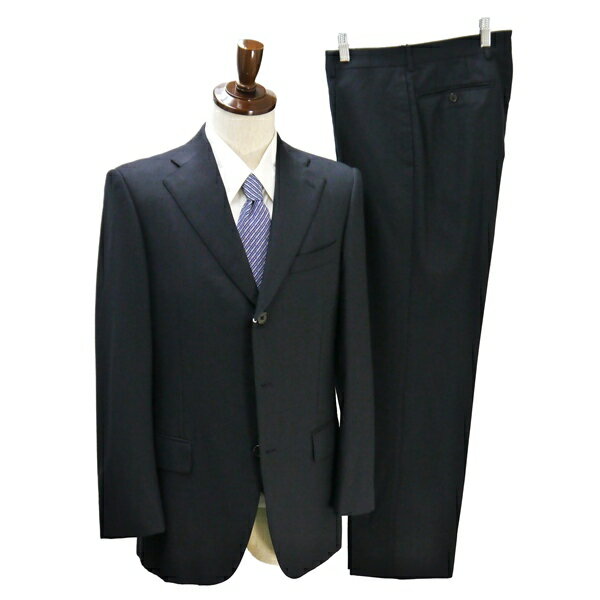 【送料無料】5NF007】JUNKO SHIMDA JS homme 3つボタン シングルスーツ Y6 M ダークグレー ストライプ ノータック 春秋 合物 20511011-0 【中古】【メンズビジネス】202506