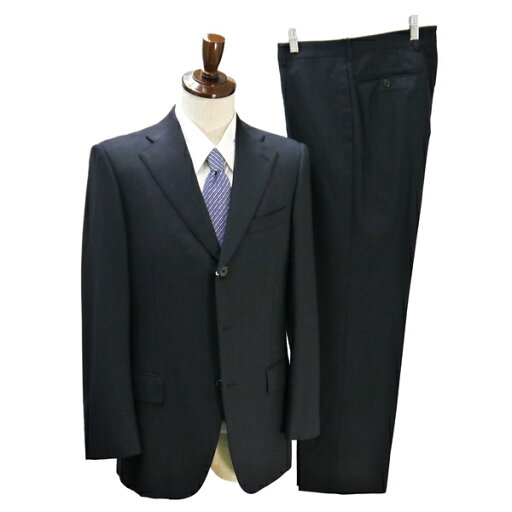 【送料無料】5NF007】JUNKO SHIMDA JS homme 3つボタン シングルスーツ Y6 M ダークグレー ストライプ ノータック 春秋 合物 20511011-0 【中古】【メンズビジネス】202506