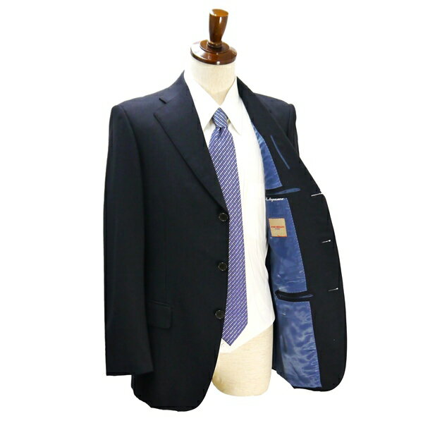 【送料無料】5NF007】JUNKO SHIMDA JS homme 3つボタン シングルスーツ Y6 M ダークグレー ストライプ ノータック 春秋 合物 20511011-0 【中古】【メンズビジネス】202506