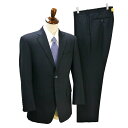 【10%OFF】5NG031】ELEFIT エレフィット 2つボタン シングルスーツ 袖口4つボタン AB4 M ダークグレー ストライプ ワンタック 春夏 206089 【スーパーSALE】【送料無料】【中古】【メンズビジネス】202507