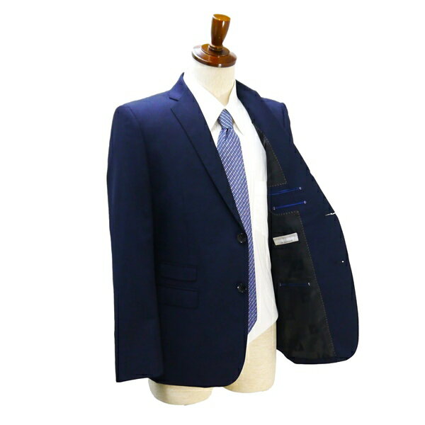 5NG093】renoma HOMME SPARKLE BRIGHT 2つボタン シングルスーツ AB5 M ダークネイビー チェック ノータック 本切羽 春夏 151084-88 【中古】【メンズビジネス】202507