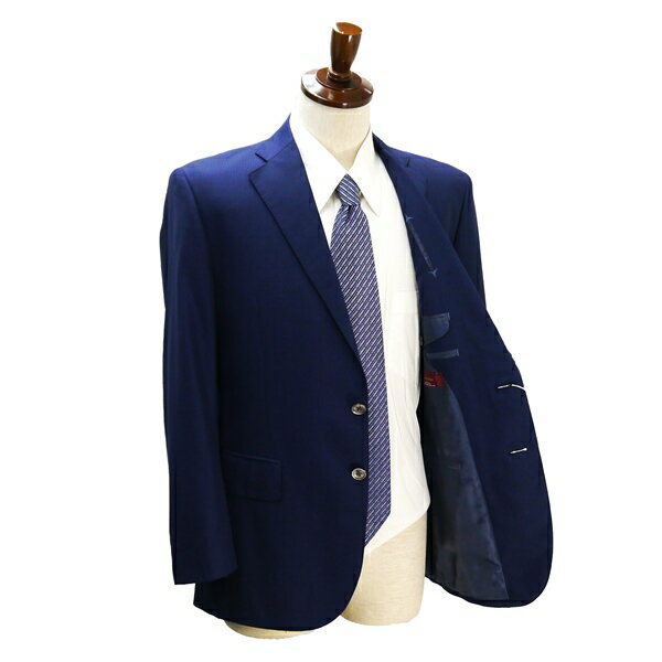 Ermenegildo Zegna 2つボタン シングルスーツ AB5 M 青みがかったダークネイビー ストライプ 春秋冬 6496180 2355 0000 5NH015 【送料無料】【中古】【メンズビジネス】202508