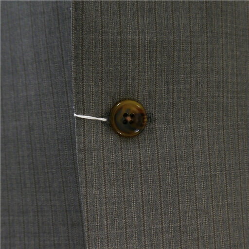 ダーバン Loro Piana 段返り 3つボタン シングルスーツ AB6 L グレー 灰色 チェック ワンタック 春秋冬 A511311-84-001 5NH033 【中古】【メンズビジネス】202508