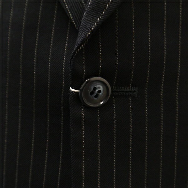 【25％OFF】Tailor's Heart&Hand by HANABISHI 2つボタン シングルスーツ BB4 M ダークネイビー ストライプ ワンタック 春秋 合物 29829 5NI040 【スーパーSALE】【送料無料】【中古】【メンズビジネス】202509