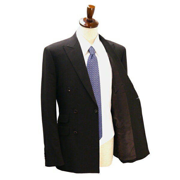 FERIARE BELLO 6つボタン ダブルスーツ 袖口4つボタン XL A8 ダークブラウン 農茶 ノータック 春秋冬 本切羽 57960-198 5NJ048 【中古】【メンズビジネス】202510