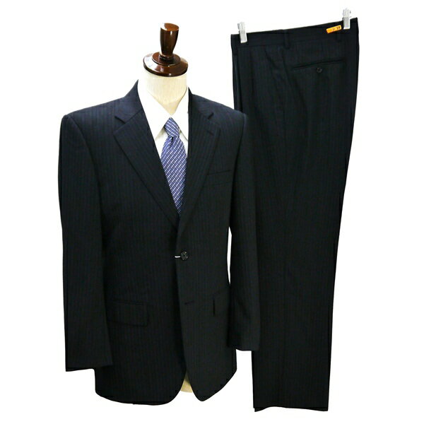 【28％OFF】ダーバン MONSOON 2つボタン シングルスーツ A5 M ダークグレー 暗灰色 ストライプ ツータック 春夏 52410122-98-005 5NJ05..