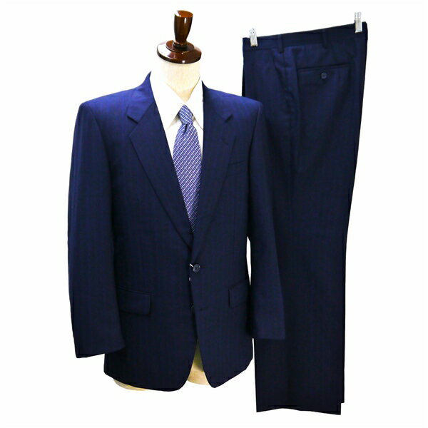 【中古】2つボタンシングルスーツ袖...