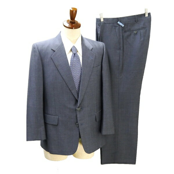 MITSUKOSHI ミツコシ 2つボタン シングルスーツ 袖口3つボタン AB4 M ブルーネイビー 濃紺色 ワンタック 春夏 MHX 6NB110 【送料無料】..