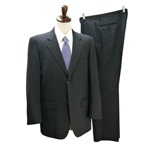PATTi PATTi NIKKE MAF 2つボタン シングルスーツ AB6 L ダークグレー 暗灰色 ストライプ ワンタック 春秋冬 PAT917 6NC014 202603