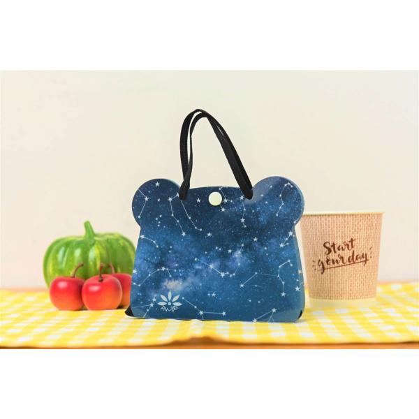 マスクケース くま ネイビー 星 携帯 バッグ ポーチ おしゃれ かわいい レディース プレゼント ギフト 記念品 MK-KM002-NV