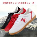 紅棉牛筋キャンパス太極拳シューズ