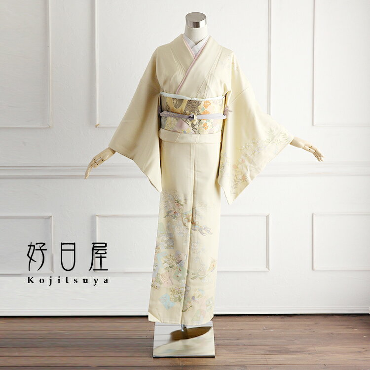 楽天市場】着物(カラーホワイト・種類(着物)訪問着)(和服 楽天市場】着物(カラーホワイト・種類(着物)訪問着)(和服