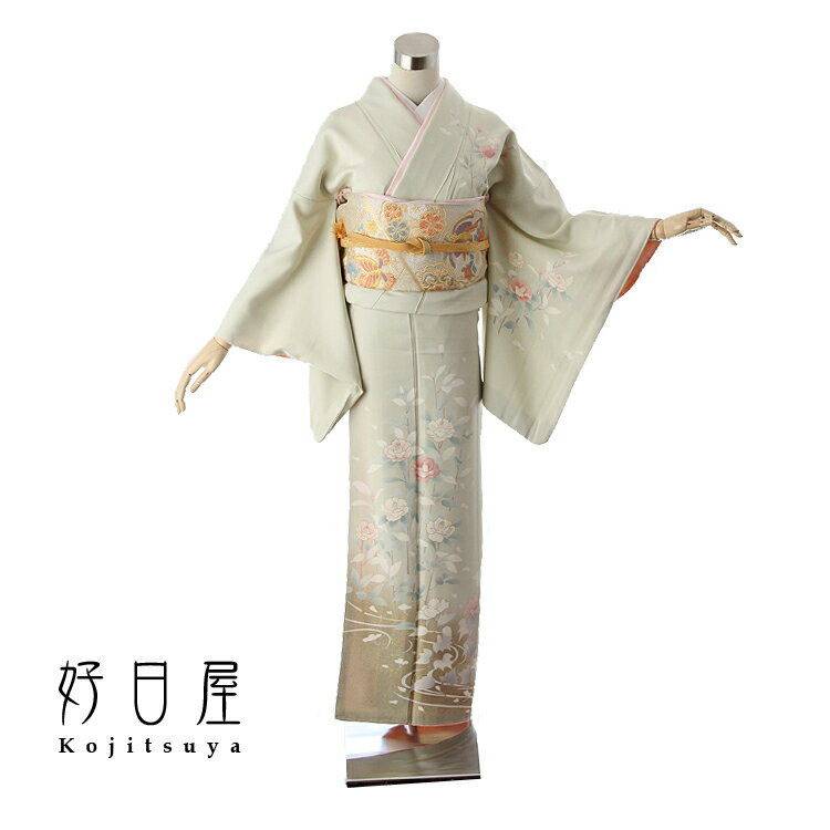楽天市場】椿(種類(着物)訪問着)(着物|和服):レディース 楽天市場】椿(種類(着物)訪問着)(着物|和服):レディース