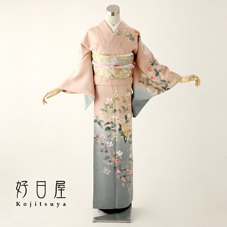 楽天市場】椿(種類(着物)訪問着)(着物|和服):レディース 楽天市場】椿(種類(着物)訪問着)(着物|和服):レディース