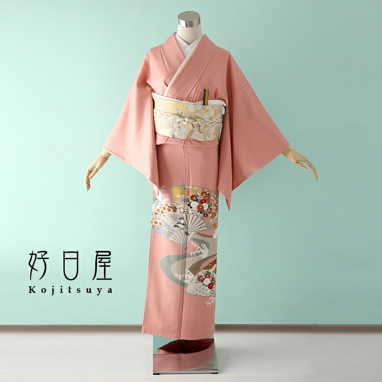 【レンタル】色留袖 フルセット 正絹 適応身長144~159cm 三つ紋 it-016