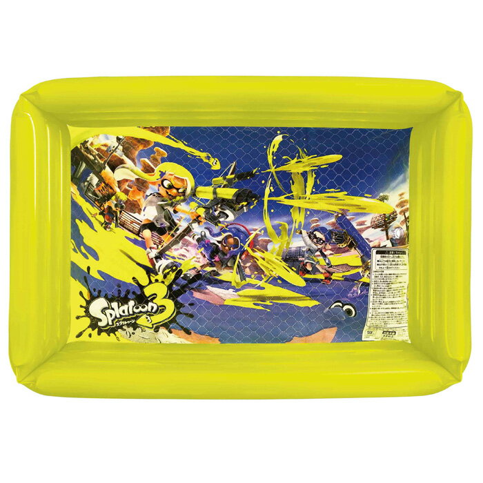 スプラトゥーン3 スクエアプール ビニールプール （サイズ：90x60x30cm） SPT-1056-YEL 家庭用 プール 子ども用 子供 男の子 女の子 Splatoon3のサムネイル