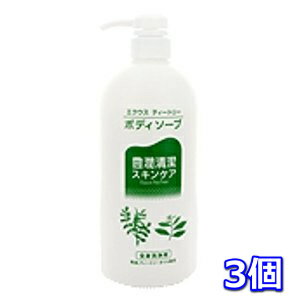 エクウス ティートリー ボディソープ550ml 3個セット 医薬部外品　中央薬品 低刺激性スキンケア