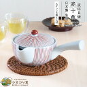 【LINE友達で300円OFFクーポン】急須 波佐見焼 洗いやすい 300ml 茶こし付 おしゃれ ポット 赤 赤十草 ひまわり堂