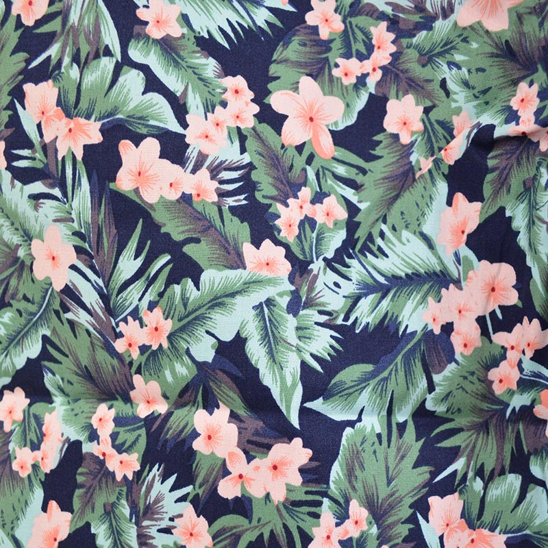 ショートパンツ ハーフパンツ メンズ すっきり シルエット 南国 ビーチ カラフル イージー グリーン 緑 植物 総柄 花柄 ハワイ 綿 コットン100% ジュニア キッズ サマー ファッション 夏物 エスニック 部屋着 スポーツ 中国製