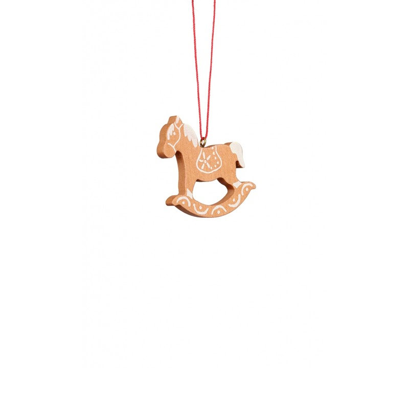 CHRISTIAN ULBRICHT/ウルブリヒト☆オーナメント☆ ドイツの木工芸品 クリスマスツリー 装飾 ザイフェン マスコット 本場 雑貨 プレゼント 贈り物 かわいい Gingerbread Horse Brown Ornament 100386