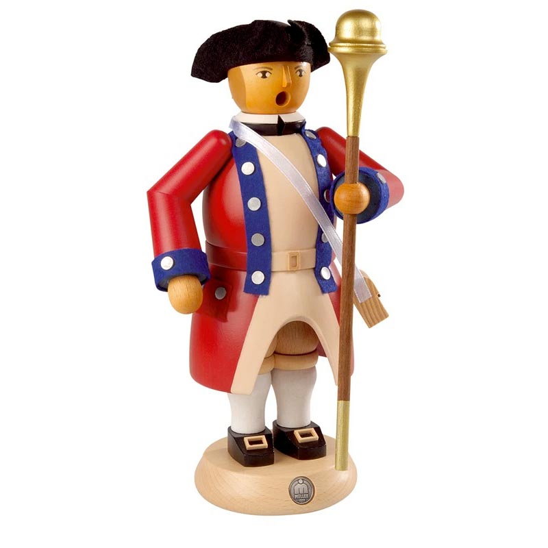 ☆☆ 商品詳細 ☆☆ シリーズ: 煙出し人形 サイズ:H 24 cm 材　質:木製 原産国:ドイツ (Germany)製造：MUELLER アメリカ　バージニア州の鼓笛隊シリーズ 注意事項: ■ドイツのマイスターによる手作りの商品です。 ■...