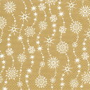 ☆ペーパーナプキン☆ PAPER+DESIGN CHRYSTAL WAVES GOLD 可愛い デコパージュ ドイツ製 ヨーロッパ クリスマスザイフェン NAPKIN クリスマス雑貨 贈り物 装飾600328