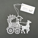 創業100年の老舗 VOGEL社 レース オーナメント 馬車 ドイツの工芸品 クリスマスツリー 装飾 ザイフェン マスコット 本場 雑貨 プレゼント 贈り物 v...