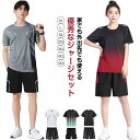 パンツ セットアップ 男女兼用 上下セット 半袖 ハーフパンツ レディース 運動着 半袖tシャツ 速乾 Tシャツ ジャージ メンズ スポーツウエア 春服 夏 夏...