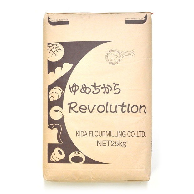 木田製粉 ゆめちからRevolution（強力粉）北海道産 小麦粉 25kg（大袋）