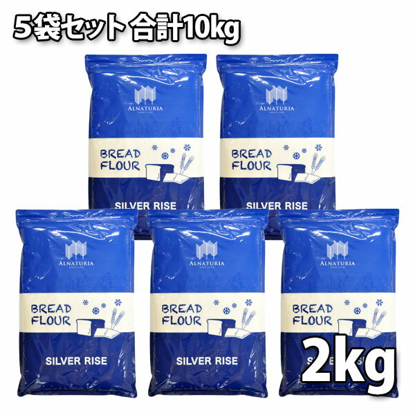 シルバーライズ（強力粉）2kg×5袋セット（合計10kg）【 アルナチュリア 北海道産 国産 ハードブレッド用 小麦粉 はるゆたかブレンド ホームベーカリー 食パン レシピ パン 材料 】