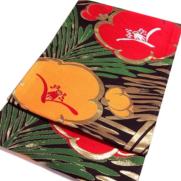 煌びやかでお洒落 豪華な金糸織 振袖 訪問着 フォーマル 正絹 袋帯