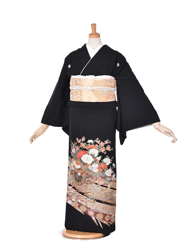 【レンタル】黒留袖レンタル 留袖 結婚式 新郎母 新婦母 正絹 フルセットレンタル 送料無料 冠婚葬祭 貸衣装 着物 和服 結婚式祖母 親族着物 式典 フォトウエディング