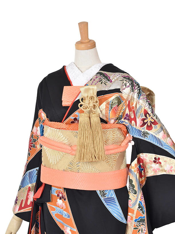 【レンタル】黒引き振袖 引振袖 本振袖 大振袖 結婚式 神社挙式 和装 和装婚 和婚 掛下 色掛下 フォトウエディング フルセットレンタル 7日間レンタル